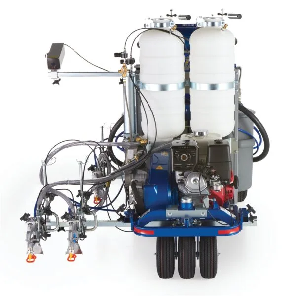 Graco LineLazer V 250DC HP Reflective Series, Two Gun, Automatic, Pressurized Beads Installed 2-Tanks and LaserGuide 3000 Part # 25D344