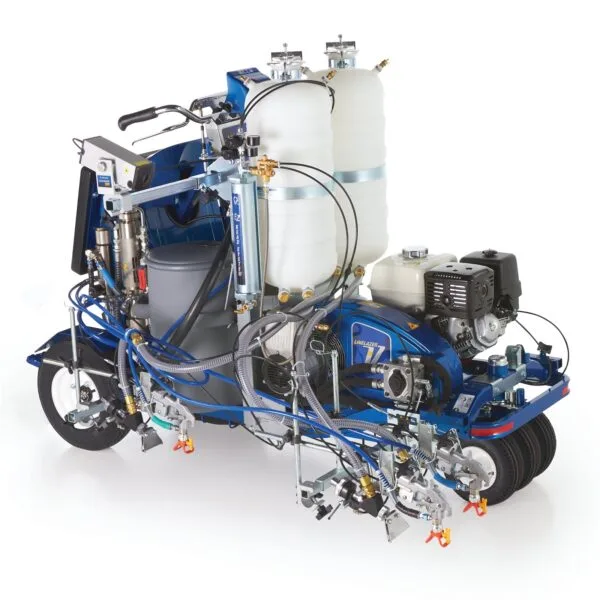 Graco LineLazer V 250DC HP Reflective Series, Two Gun, Automatic, Pressurized Beads Installed 2-Tanks and LaserGuide 3000 Part # 25D344