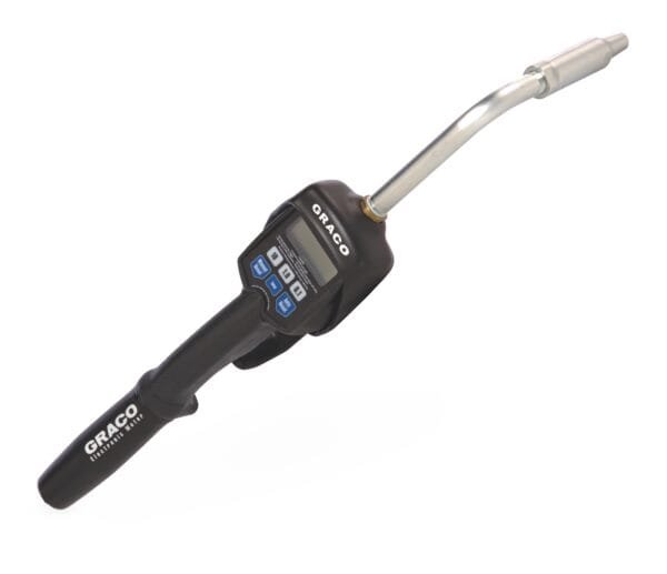 Graco 256216 LD Series Electronic Dispense Meter for Motor Oil, Gear Lube and Antifreeze, Preset, Rigid Extension, 1000 psi, 5 GPM Maximum, Black